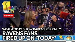 Ravens Pep Rally LIVE on The TODAY Show!