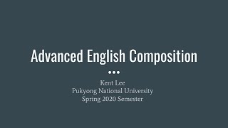 Advanced Composition, week 5 (d2s2)
