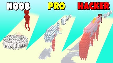 NOOB vs PRO vs HACKER - Human Rifle