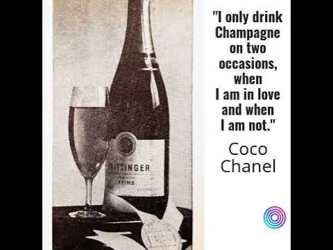 I only drink champagne on two occasionswhen it's my birthday and when  it's not !