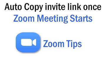 Automatically Copy Invite Link Oce The Zoom Meeting Starts | How To Invite Someone To a Zoom Meeting