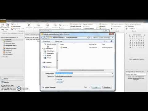 Koppelen van archief aan nieuwe Outlook