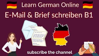 How to write E-Mail & Letter in German Language for A1, A2 & B1 Exam || Brief schreiben