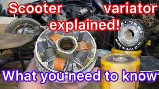 Scooter Variator Tuning Explained (How Roller Weights Actually Work! )