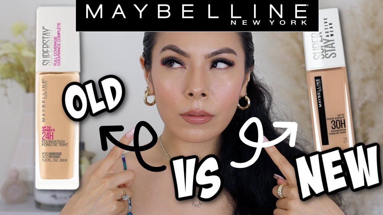 🚨MAYBELLINE SUPERSTAY ACTIVEWEAR VS ORIGINAL SUPERSTAY FOUNDATIONS||WEAR  TEST & REVIEW! DIFFERENCE? - YouTube