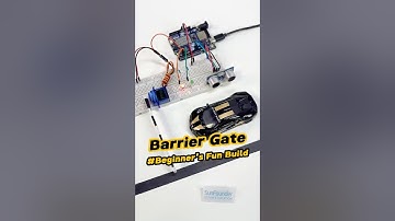 DIY Car Barrier with Ultrasonic Sensor! #arduino #arduinoproject