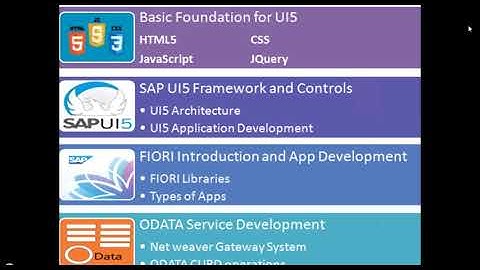 SAP UI5 FIORI ODATA TRAINING VIDEO COURSE