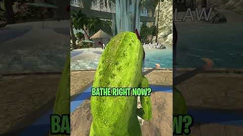 A Giant Pickle Taking a Shower (Neos VR)