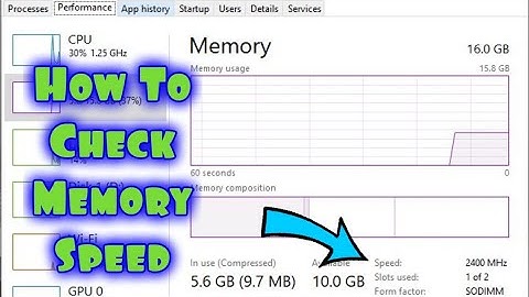 How To Check The Speed Of RAM Memory In A Laptop Or Computer