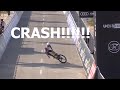 big CRASH at Finish UAE TOUR 2021 Antonio Tiberi TREK cycling TT