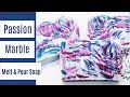 Melt and Pour Soap Making Marble Swirl Soap Tutorial with MP Soap and Silicone Mold