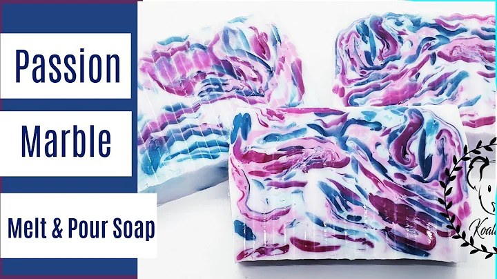 Melt and Pour Soap Making Marble Swirl Soap Tutorial with MP Soap and Silicone Mold