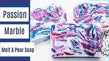 Melt and Pour Soap Making Marble Swirl Soap Tutorial with MP Soap and Silicone Mold