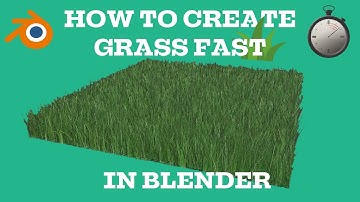How to Create Grass in Blender 3.6 FAST