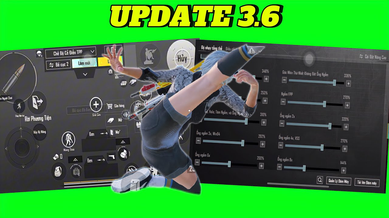 Update 3 6 pubg mobile setting 4 ng n full gyroscop youtube