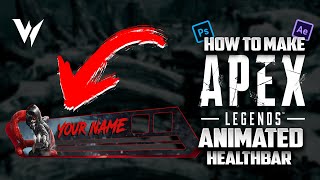 How to make an Apex Legends Animated Health Bar Overlay in Photoshop and After Effects Tutorial!