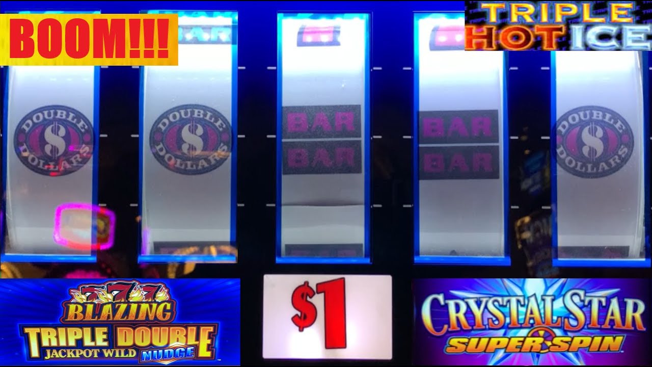 BOOM! My Biggest win ever on 5 Reel Double Dollars! NEW Crystal Star Super Spin & more! 3 Reel slots