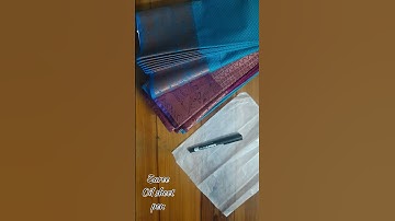 How to trace saree border design || Needle creators #shorts
