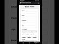 Basic Form with Elements#learnhtml5andcss3 #programming #html #code #css #youtubeshorts #viralvideo
