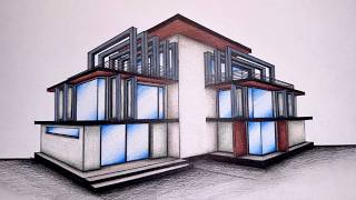 #073 - How to Draw a House in Two Point Perspective