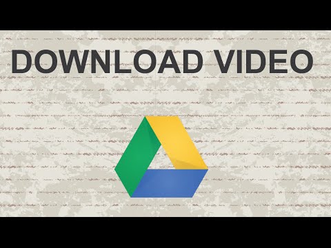 How to download video from Google Drive