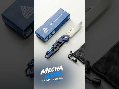 SRM Mecha ASMR Unboxing ???? 3 Knives, 3 Reveals