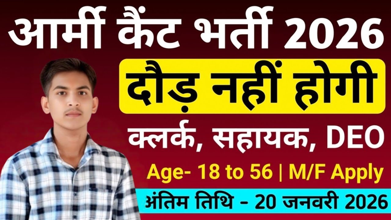 Army Cantt Vacancy 2026 | India Army New Vacancy 2026 | Army Recruitment 2026 | Army Bharti 2026
