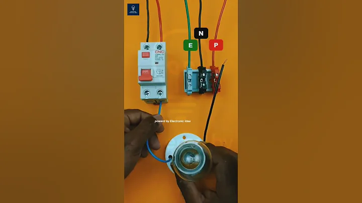 RCCB Testing by Using a Lamp 💡#electronic #programming #plc_programming #yutubeshorts #tranding