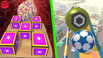 GOING BALLS vs ACTION BALLS - All Levels Gameplay Android iOS #181 | With Ring Portal Race