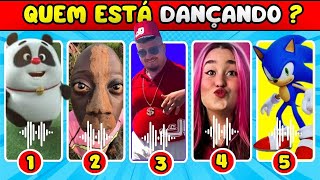 🕺QUEM ESTÁ DANÇANDO #02 | Skibidi Dop | Sonic | Tenge Tenge | Freddy | #ladybug #quiz #quizmusical