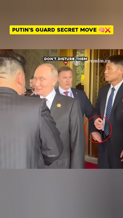 🔥 Putin’s Bodyguard Protects⚡Kim Jong !!