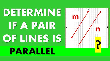 GEOMETRY | DETERMINE IF TWO LINES ARE PARALLEL | Example 1