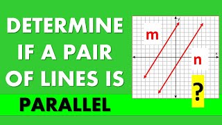 GEOMETRY | DETERMINE IF TWO LINES ARE PARALLEL | Example 1