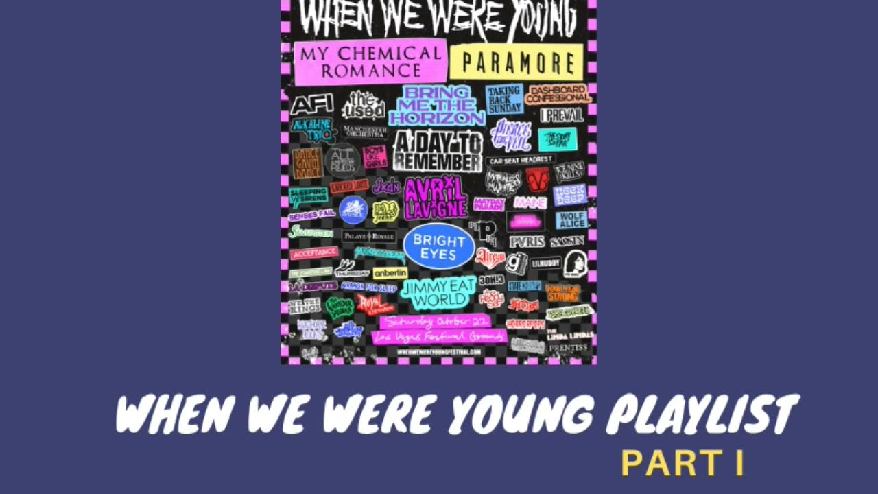 Anticipated Songs To Be Performed At When We Were Young Festival 2022 | Wwwy Playlist Part. I