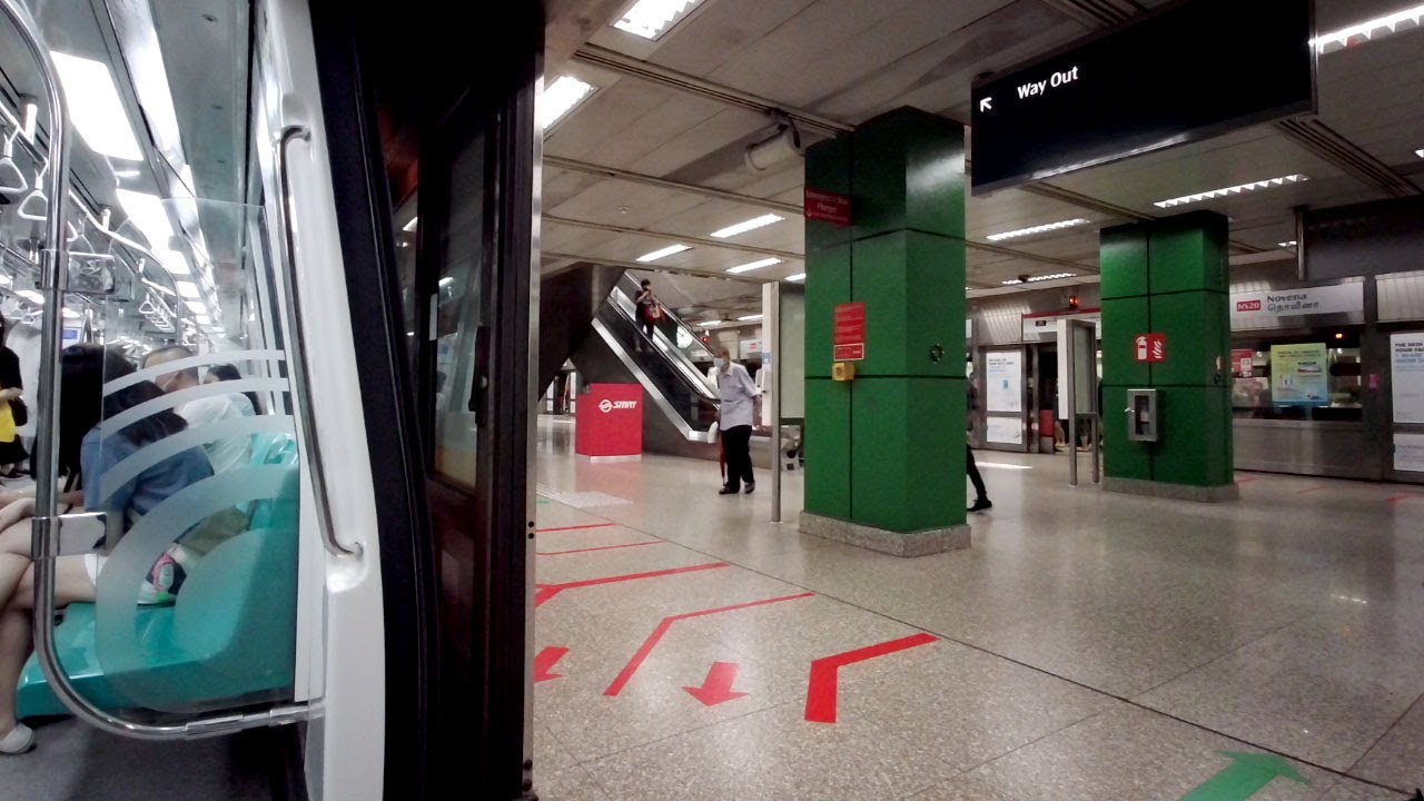 Singapore MRT ride from Novena to Braddell train station