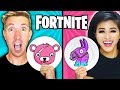 FORTNITE PANCAKE ART CHALLENGE! Learn How To Make LLAMA & POND MONSTER in REAL LIFE DIY Pancake!