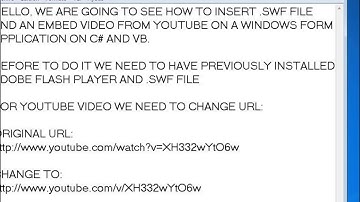 Embedding and playing YouTube Videos In C#, VB Applications