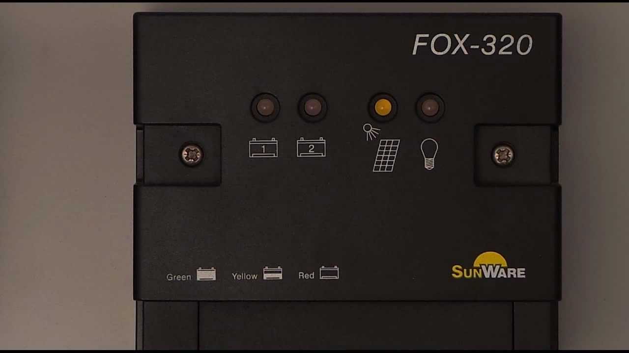 FOX-320/220 Solar Charge Controller - YouTube
