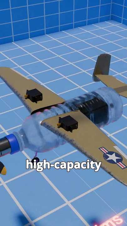 How to Turn a Plastic Bottle into a DIY RC Airplane #explore #airplane
