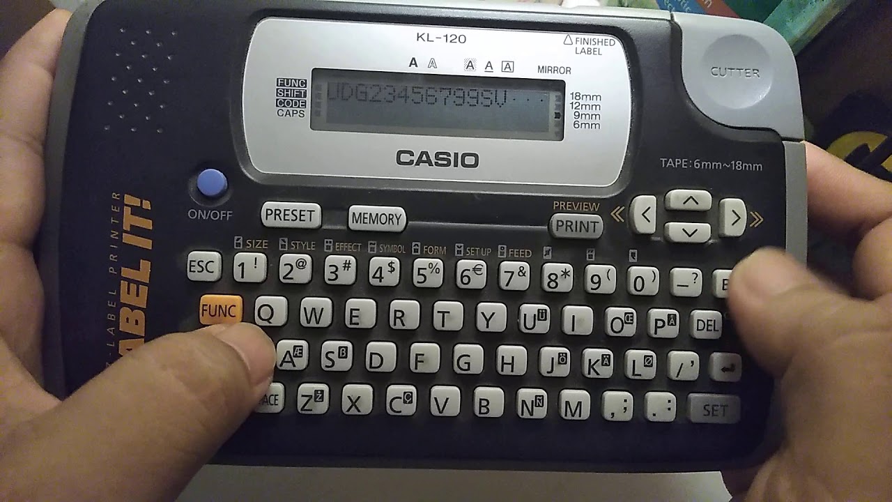 How to use label it printer kl-120 by casio - YouTube