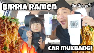 Birria Ramen- Car Mukbang Hack