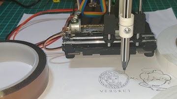 Mini CNC 3 Axis Plotter plot test1 | GRBL