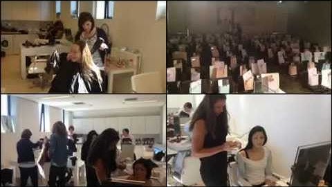 Backstage @ Davines Netherlands preparing the launch of the CLiCK collection