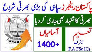 Pakistan rangers punjab jobs 2026 online apply| Pakistan Ranger jobs 2026 #jobs in Pakistan
