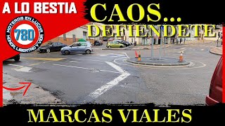 PINTAR DE NEGRO LAS FLECHAS BLANCAS ES ILEGAL POR PELIGROSO #DGT 👮‍♂️✍