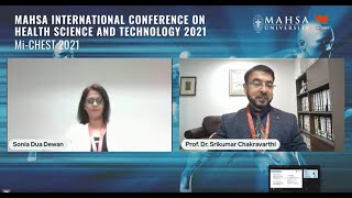 MAHSA International Conf on Health Science & Tech 2021, Dr Srikumar Chakravarthi Opening Speech