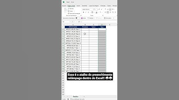 Separando dados no Excel com Preenchimento Relâmpago | #shorts