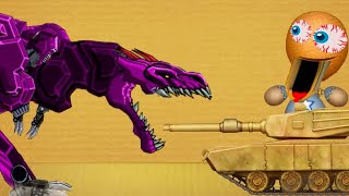 Crazy Tank VS T-Rex - Kick The Buddy