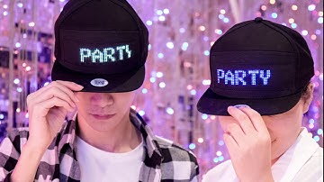 New practical gift animation Bluetooth LED hat hip hop hip-hop party night running fishing cap
