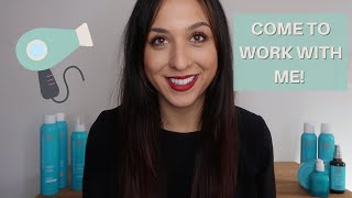 DAY IN THE LIFE OF A HAIRSTYLIST | COME TO WORK WITH ME